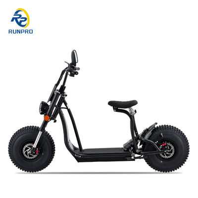 CEE COC Omologato 1500W 2*1500W 60V Fat Tire Electric Scooter Citycoco per i viaggi in città