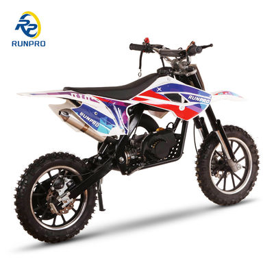 Freno a disco 49cc 10/10 Ruote 2 tempi Bambini Moto Cross Mini Motociclette Motociclette da corsa