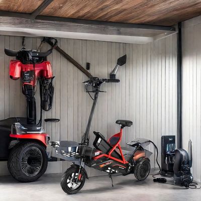 Scooter elettrico con doppio motore senza spazzole e telaio in acciaio 48V500W*2 batteria al litio
