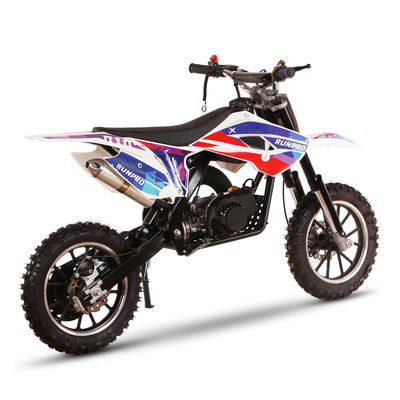RUNPRO due tempi off road mini dirt bike buona e cilindrata 50CC per carico massimo di 60kg