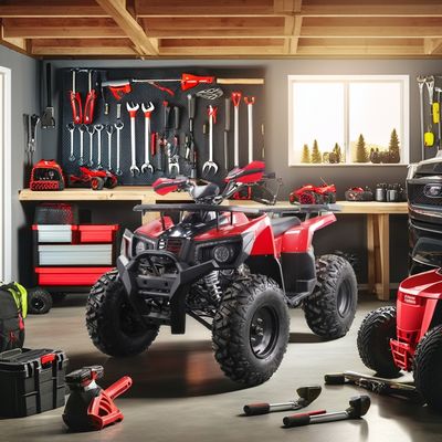 2024 Runpro 10 pollici pneumatici in acciaio 200cc ATV con luce a LED Scatenare il vostro avventuriero interiore