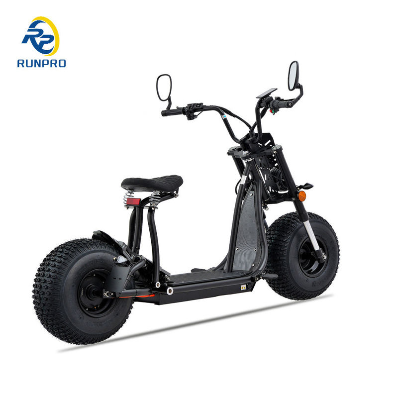 CEE COC Omologato 1500W 2*1500W 60V Fat Tire Electric Scooter Citycoco per i viaggi in città