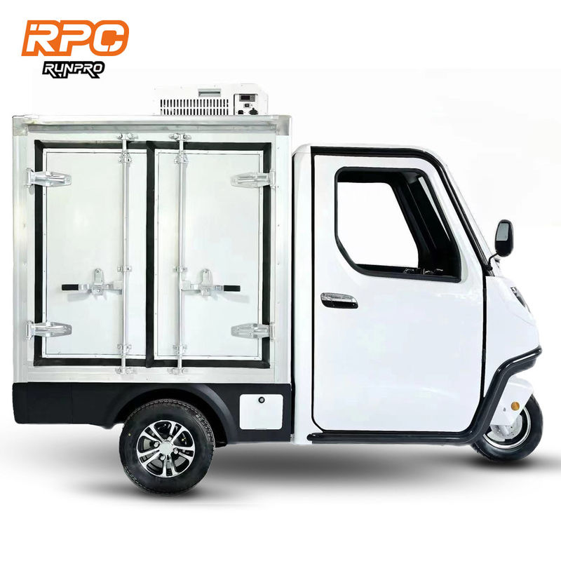 Triciclo elettrico da carico certificato CEE con pneumatico anteriore 3.50-10 e pneumatico posteriore 4.00-10