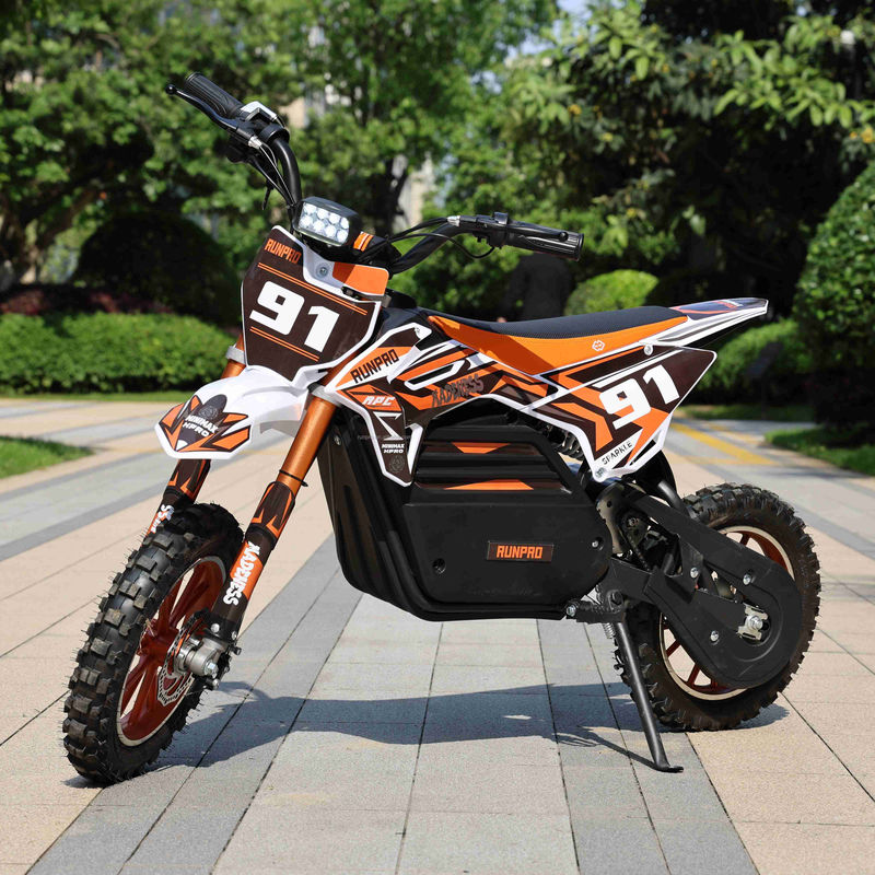 RUNPRO 2024 1000W Electric Dirt Bike per bambini personalizzabile Mini Trail Pocket Bike Disc F/R