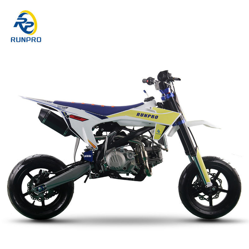 155cc 160cc Opzioni motore 12 pollici ruote in lega Super Motard Dirt Bike con velocità