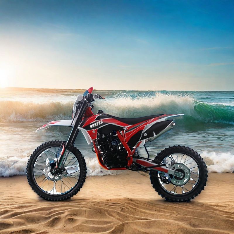 Freno a disco idraulico 250cc Gas Dirt Bike per adulti RUNPRO 4 tempi 21'18' Pneumatici