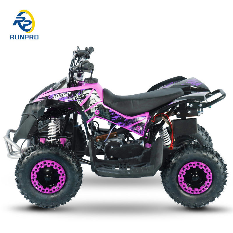 ATV elettrico per bambini 49cc 50cc 4 ruote Mini ATV a benzina con manovra a mano in plastica
